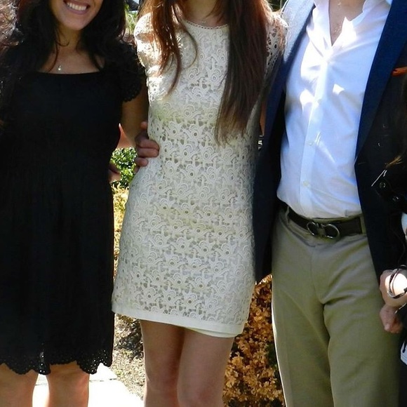 reiss white lace dress